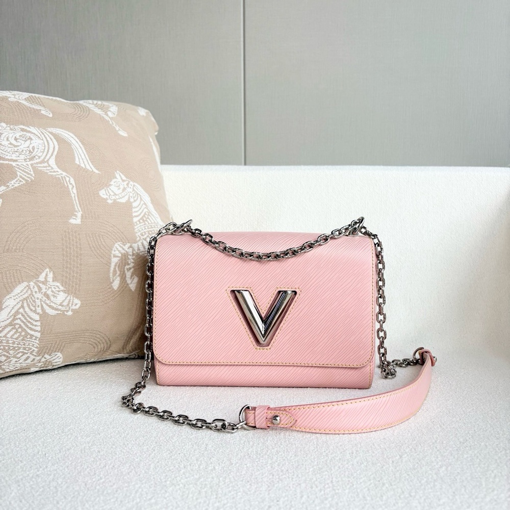Louis Vuitton Epi Twist Shoulder Bag MM Rose Ballerine